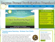 Tablet Screenshot of lagunapreschool.com